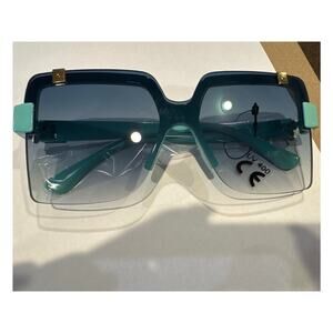UV 400 Protection FASHION SHIELD SUNGLASSES Green she's bad to be some shit